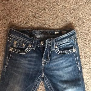 girls size 12 miss me bootcut jeans